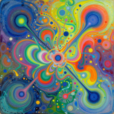 Uusi abstrakti alumiinitaulu 20 cm x 20 cm