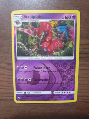 Pokemon Scolipede 58/147 Reverse holo Rare