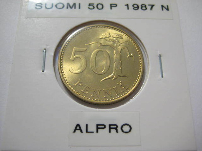 Suomi 50 penniä 1987N UNC