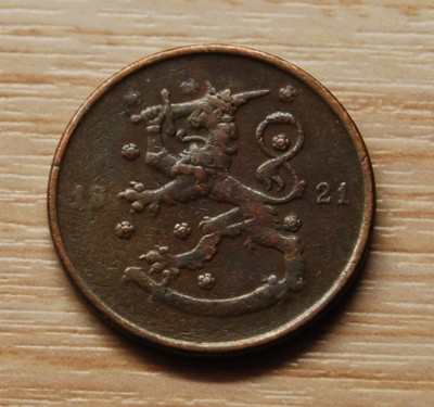 Suomi,10 Penniä 1921