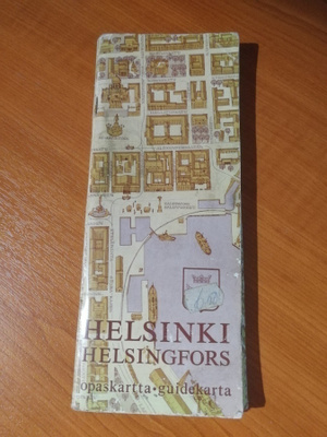Helsinki opaskartta 1973 kotelossa