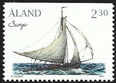 Åland 1995 ÅV3 Rahtipurjelaiv - Isovene 2,30 mk ** LaPe 097