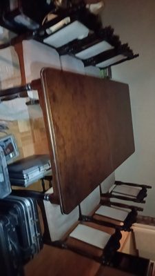 Vintage Ruokapöytä ja 6 tuolia