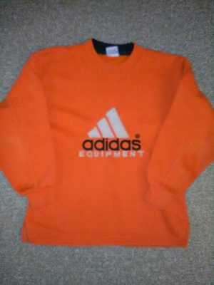 ADIDAS oranssi  collari paita koko 128