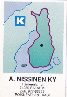 Salahmi, Hämeelampi. A. Nissinen KY       8/14
