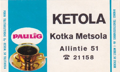 Kotka, Metsola, Ketola  , Paulig   6/13