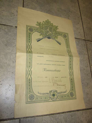 KUNNIAKIRJA v 1931 Heinrichs SIGNEERAUS