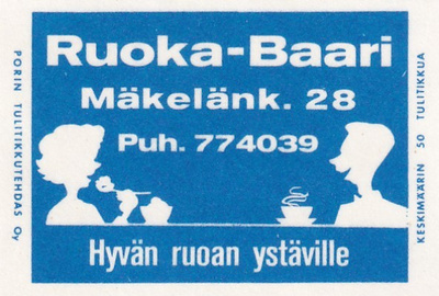 Ruoka - Baari, Mäkelänk. 28 Helsinki ?    4/15