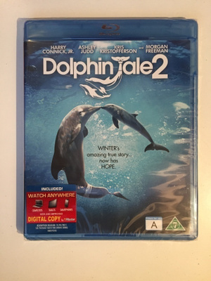 Dolphin Tale 2 (Blu-ray) Morgan Freeman, Ashley Judd (UUSI!)
