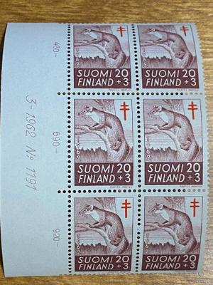 TUB 1962 20MK+3MK NUMERO KUUSILO**