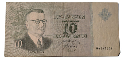 10 Markkaa 1963 ilman Litt A4243869