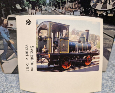 Sveitsiläinen Veturi 1881 Säästöpankin tarra