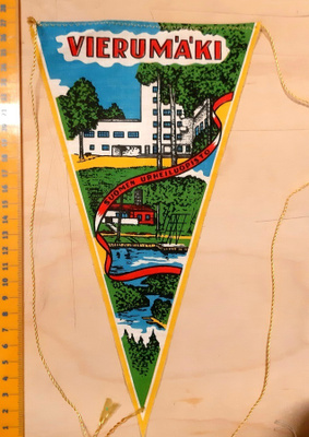 Vierumäki vintage matkamuisto viiri