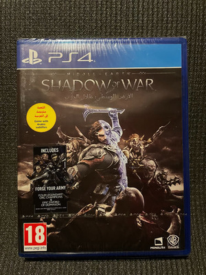 Middle-Earth Shadow of War PS4 - UUSI