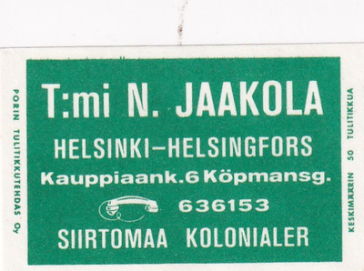 Helsinki , T:mi N. Jaakola  4/1