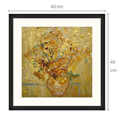 Uusi uniikki asetelma art print taulu 40 cm x 40 cm