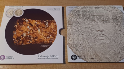 Eurorahasarja 2013/2 Eurojen osat. 1c-2x Erik.2€+ jetoni UNC