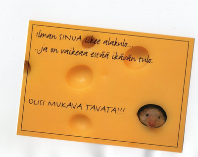 "°...OLISI MUKAVA TAVATA!!!°" -KORTTI / (Karto) Friends