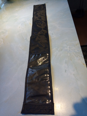 Musta pitkä pussi 80cm x 10cm