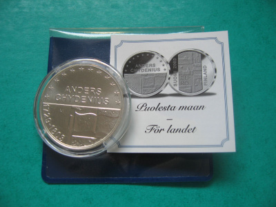 Suomi 10e hopea juhlaraha Anders Chydenius -2003