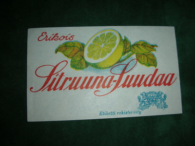 vanha sitruuna-suudaa etiketti