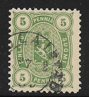 Nelilukuiset 1885 5p (LAPE 20) O