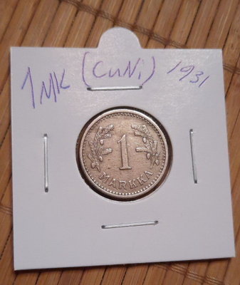 1 markka(CuNi) 1931