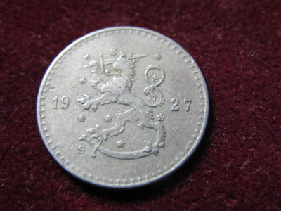 25 penniä  1927