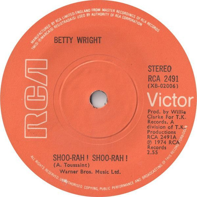 (7") Betty Wright – Shoo-rah ! Shoo-rah !
