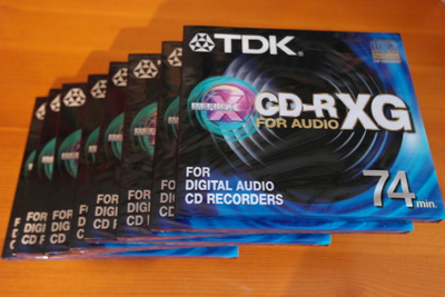 TDK CD-RXG 74 min.Digitaalinen tallentava.8 kpl UUSI