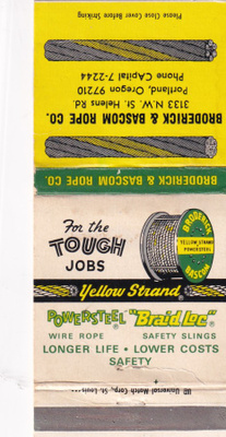 Broderick & Bascom Rope Co. USA b635