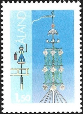 Åland 1985 Yleismerkit Juhannussalko 1,50 mk **  LaPe 010 II