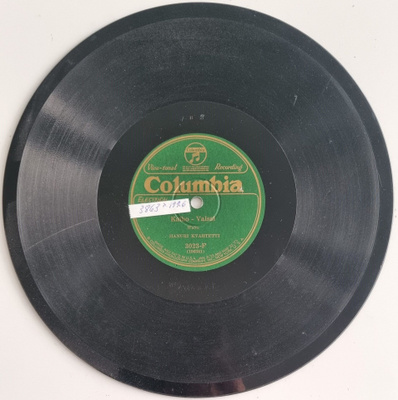 Savikiekko 1926 - Hanurikvartetti - Columbia 3023-F