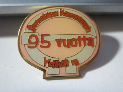 suomalaisen kansantanssin ystävät ry 95 vuotta pinssi