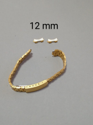 Teräshihna 12mm Naisten kello  kullattupinta