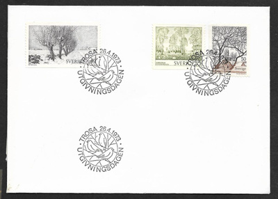Ruotsi - Naturmotiv FDC 1973 (Fac. 818-820)