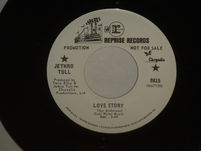 Jethro Tull 7" Love Story/A Song For Jeffrey * USA PROMO