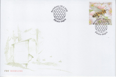Åland FDC 2018 mehiläinen