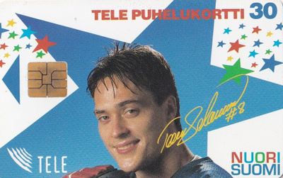 Teemu Selänne, Tele Puhelukortti, 30, Nuori Suomi,   s100