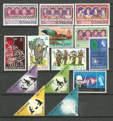 SAINT VINCENT Karibia levyllinen postituoreita **