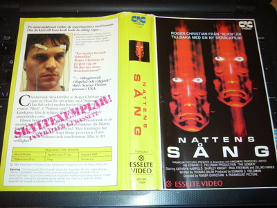 Vhs kansipaperi ruotsi : Nattens Sång ( THE SENDER )