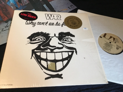 WAR Why  cant we be friends  Us lp Hype in schrink poster