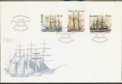 1988 purjelaivat FDC