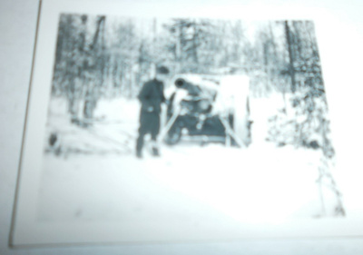 Sotilas ja tykki, Suurlahti 1941, vanha mv pieni valokuva