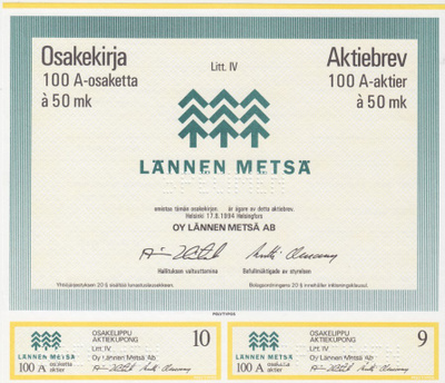 OKK 1994 Lännen Metsä Oy spec, Helsinki