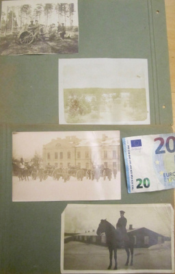 6 VANHAA Valokuvaa Tykki Tykistö Varhaiset n. 1920
