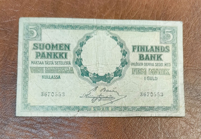 5 markkaa v. 1918