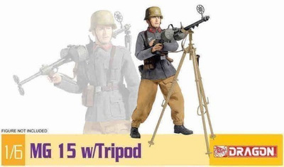 1/6 scale (30cm) DRAGON: koottava German MG15  tripodilla