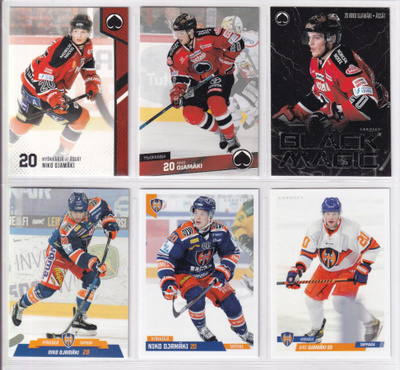 Niko Ojamäki (Ässät, Tappara) 6 kpl erilaista korttia
