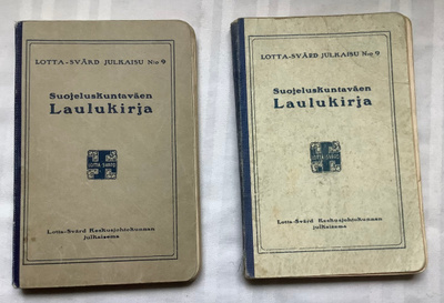 Suojeluskuntaväen laulukirja julkaisu n:o 9